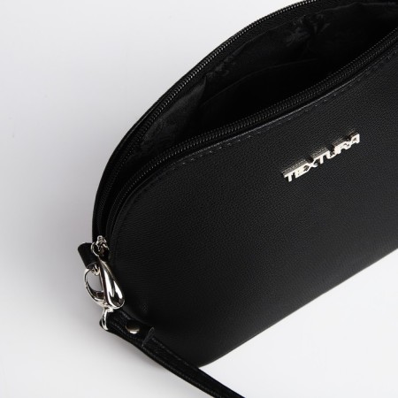 Women's bag over the shoulder Textura, small size, black color-6