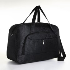 Road bag with lightning, external pocket, long belt, black color