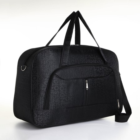 Road bag with lightning, external pocket, long belt, black color