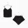 Women's pajamas (T-shirt, shorts) minku: Light touch color Black, rr 48