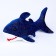 Soft toy "Shark", 40 cm, blue color