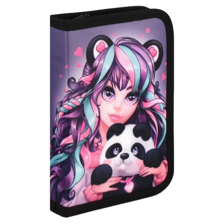 Penal 1 section, 133 x 200 x 35 mm, textile, Phoenix "Girl with Panda"-1