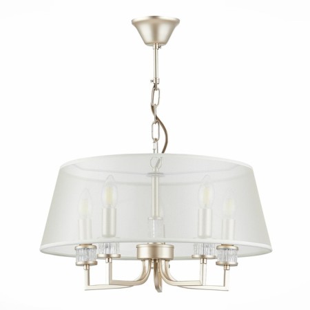 Suspended EVOLUCE lamp. Sle107513-05. Manila. 5x40 watts, E14, 50x50x70 cm, golden color-5