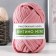 Knitted yarn 100% cotton "lentino mini" 100 g 40 m color 02 powder pink