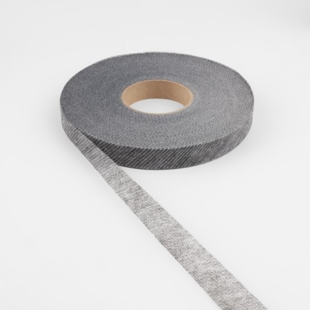 Adhesive tape thread in an oblique, 15 mm × 100 m, graphite color-1