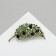 Brooch "Leaf", green color in gold