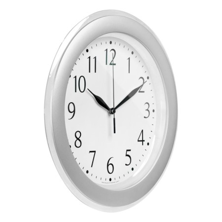 Watch Wall Interior "Classics", silent, D-30 cm, rim transparent silver-3