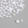 Decor for creativity "Half of the pearl" White set 500 grams 0.6x0.6x0.4 cm