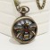 Pocket clock "Wasp", quartz, D dial-4.7 cm, chain L-38 cm