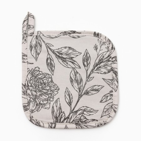 Black Flowers Ethel Trustees 19x19cm, 100% X/L, Sarzha 190 g/m2