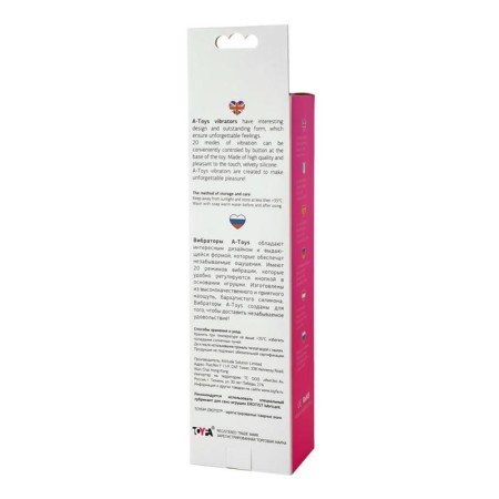 Stimulator G Toyfa A-Toys, silicone, pink color, 15 cm-4