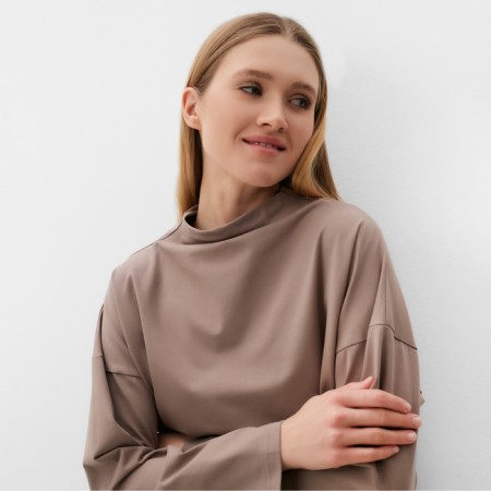Longsliv Women's Minaku: Casual Collection Color Chocolate, Rr. 48-2
