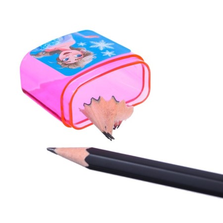 Plastic sharpener with container, double, mix, cold heart-7