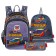 Frame backpack 39 x 29 x 17 cm, Across 410, filling: bag, pencil case, purple ACR22-410-2