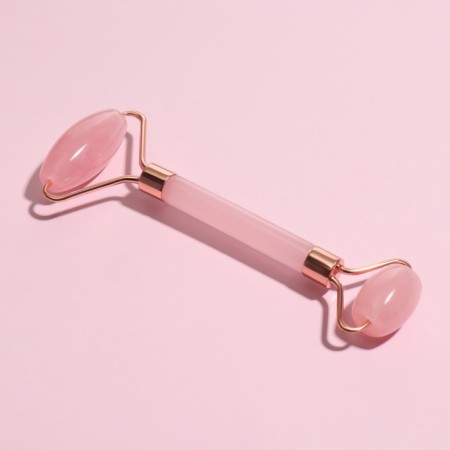 Massage for the face and neckline, 14.5 × 6 cm, PVC-clock, pink color-4
