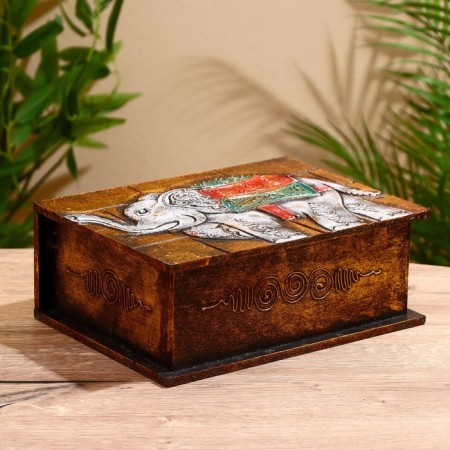Casket "Elephant" 24x18x9 cm-3