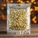 Figure for crafts and decor "Shar", set of 100 pcs., Size 1 pc. 0.4-0.7 cm, color gold