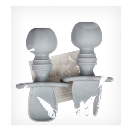 A set of children's cutlery, fork, spoon, color gray color-6