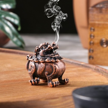 Kurilnitsa for incense cones "Leo", 5.5 x 5 cm, copper