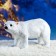 New Year's figure "Bear" white silver, 25x45cm