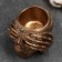 Figure Kashpo Skull 8.5x8.5x8cm, bronze
