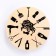 Wall clock "for hairdressing", discrete move, d-23 cm