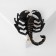 Brooch "Scorpio", black color in gold