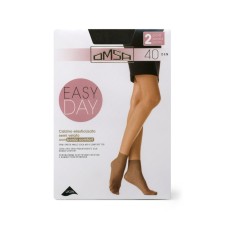 Synthetic socks OMS Calzino Easy Day 40, single size, Fumo color, 2 pairs