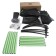Batut with a protective gap Perfetto Sport 5 ", D = 140 cm, green color