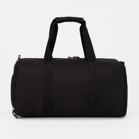 Sports bag with lightning, shoe department, outer pocket black color-1