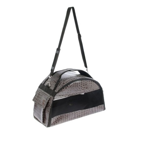 Bag-carrier Middle semicircular zoonik, leatherette "croco", 40 x 21 x 25 cm, mix