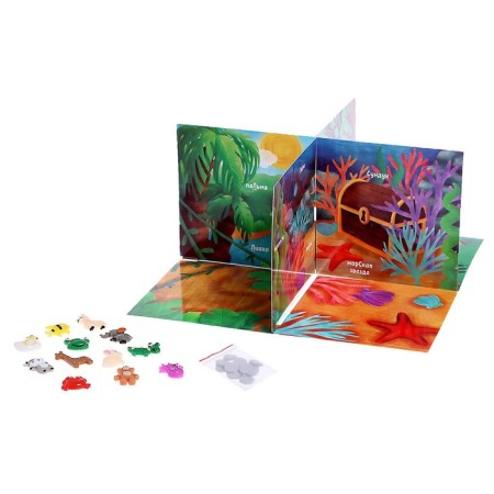 Speech therapy game "Who lives where", in the package