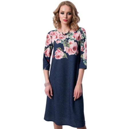 Female dress, size 44, blue color
