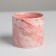Kashpo ceramic with embossing, a pot of "heart", 8 x 7.5 cm