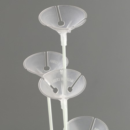 Star for air balloons for 8 balls, height 80 cm, pink-2