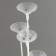 Star for air balloons for 8 balls, height 80 cm, pink