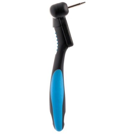 Delight-combed combing large, short teeth 22 mm, black and blue-1