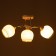 Celestial chandelier Kimberli 3KHE27 40W gold, white