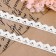 Knitted lace, 14 mm × 15 ± 1 m, fluid-white color