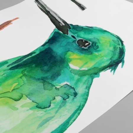 Sticking plastic interior color "Tropical bird" 30x60 cm-1