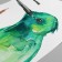 Sticking plastic interior color "Tropical bird" 30x60 cm
