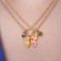 Set 3 objects: 2 pendants, handle "non -membranous" butterfly, color, 44 cm