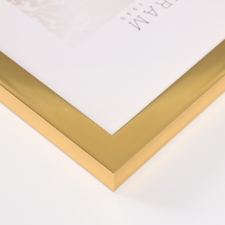 Photo frame plastic Gallery 20x30 cm, 641811 gold (plastic screen)-2