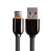 Type -C cable - USB, 6 A, PVC braid, 1 meter, gray