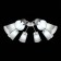 Ceiling EVOLUCE lamp. Sle103002-08. Maleonte. 8x40 watts, E14, 84x84x24 cm, chromium color