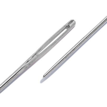 Needles for embroidery with rounded tip, steel, No. 14, 1.90x60 mm, 6 pcs-2