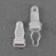 Flasping for stockings, 12 mm, 4 pcs, transparent color