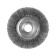 Metal brush for ushm tundra, flat, landing 22 mm, 125 mm