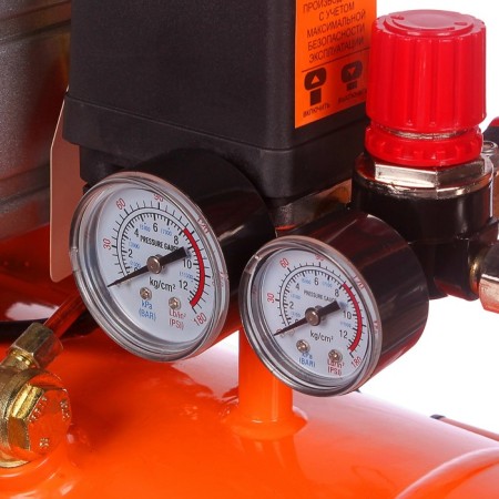 Compressor "Vortex" KMP-260/24, coaxial, 220 V, 2 kW, 8 bar, 260 l/min, 24 liters-2