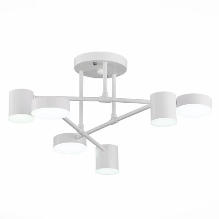 Ceiling EVOLUCE lamp. Sle201052-06. Nobel. 6x7 W, LED, 4000K, 3024 LM, 57x57x25 cm, white color-9